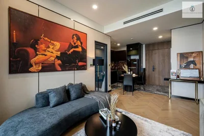 발코니가 있는 투베드룸 아파트 — The Lumiere Riverside Skyline Apartment